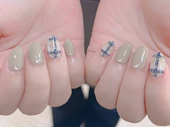 バーロ ビューティールーム(Balo Beauty Room)/チェックネイル　三軒茶屋