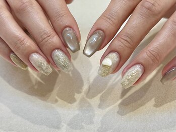 ジュイール ネイル 千葉店(Jouir nail)/くすみホワイトグレージュ