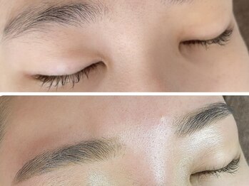 ナチュリー(Natully)の写真/【無料Pあり/JR下松すぐ★】骨格に合わせて貴方に似合う美眉をご提案☆人気の平行眉～抜け感眉も◎