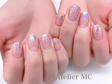 アトリエ エムシー 新富町(Atelier MC)/キラキラオーロラグラデーション