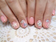 アミュリー ネイル アトリエ(Amury nail atelier)/ストーン☆フラワーネイル♪