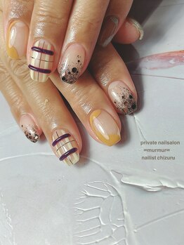 プライベート ネイルサロン マーマ(murmur)/チェックネイル