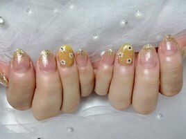 ホロフラワー　小花　イエロー