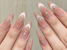 自爪に負担の少ないフィルイン導入サロン春/桜/スカルプ/いちご/コーラルピンク/ドット/コーラルオレンジ