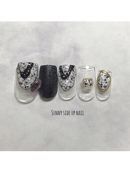 サニーサイドアップ ネイル(Sunny SideUp nail)/marble art