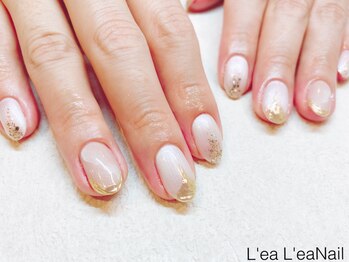 レアレアネイル(Lealeanail)/【パラジェル】ミラーデザイン