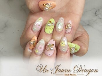 アン ジョーヌドラゴ/【自爪ネイル】お花ネイル