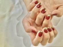 フリースタイル(Free Style)/☆深みボルドー&ミラーグラデ☆