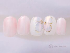 オーロラお花ニュアンス¥6500