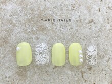 マリー ネイルズアンドラッシュアート モザイクモール港北店(MARIE NAILS & LASH ART)/定額￥7700 レース 0507b