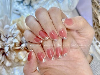 レアネイル 渋谷店(Le’a nail)/ミラーフレンチ☆