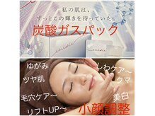 太陽と月の雰囲気（憧れの小顔＆美肌が叶う【小顔調整+炭酸ガスパック+首肩腕頭】）