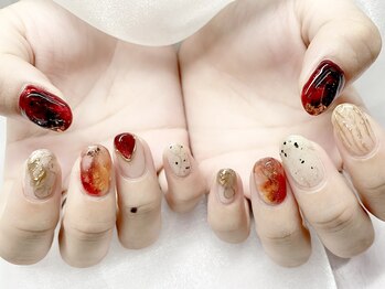 モルフォネイル(Morpho nail)/大理石ネイル【ニュアンス】