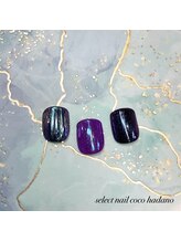 セレクトネイル ココ 秦野店(SELECT NAIL COCO)/5&6月フット　ミラーのバカラ