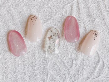 ネイルサロン エムズ(Nail Salon M's)/マグネット＆ホロネイル