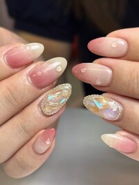 桃ネイル