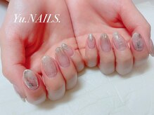 ユーネイルズ 恵比寿(Yu.NAILS.)/オーロラ・フィルム・天然石