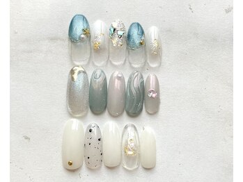 ロザンナ ネイル(Rosanna Nail)の写真/新規限定◆プチデザインコース¥6,500/オフィスネイルでも大活躍！シンプルで季節感のあるデザインが豊富♪