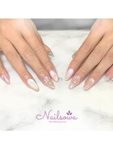 ソワ(sowa)/オーロラ×ニュアンスネイル