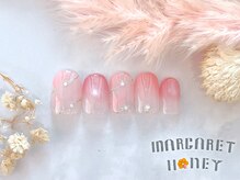 マーガレットハニー 本八幡/うる艶マグネットピンクネイル