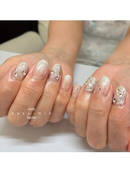 ネイルズ カスミン(nails CASU-MIN)/キラキラをオーダー♪