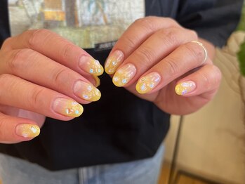 ラグ ネイル(RAG nail)/ラメ/黄色