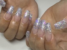 ネイルサロン赤ちゃん/グリッターグラデ