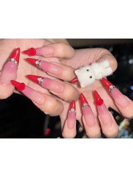 手描きアートが得意なサロン