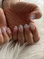ネイル スパ ココプラス(Nail spa Cocoplus) キラキラ可愛いワンホンネイル・オーロラストーンネイル