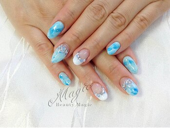 ネイルサロン ビューティーマジック 川口店/ マーブルネイル