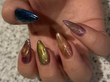 ワンハンドレッドプラス(100+)/うるうるマグネットミラーネイル