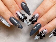 エムユーファイブネイル(MU5-nail)/グレー×チェック