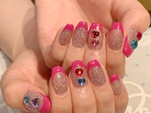 レミア 関内(REMIA)/8月　ラメベースフレンチ