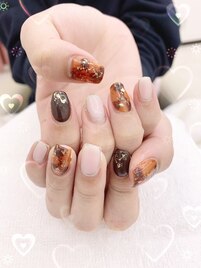 212番☆べっ甲ネイル