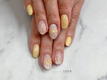 ネイルアトリエルカ(nail atelier LUCA)/M-191 ぷっくりフラワーネイル