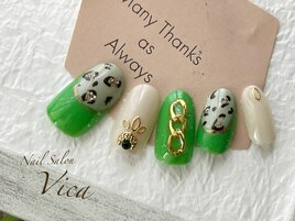 個性派グリーンレオパード☆