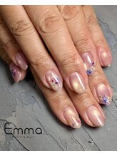 エマ(Emma)/梅雨のフラワーネイル