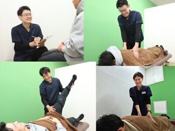 ハリココ鍼灸治療院 整体院 垂水駅前院の写真/男性施術者在籍◎頑固なコリを強もみ整体でしっかりほぐします！慢性的なお悩み、お仕事の疲労もお任せ☆