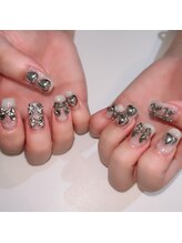 u.Neek【ユニーク】長さだし/スカルプ/定額/持ち込み/海外風/ベイビーブーマー/【ジェル】オーダーデザイン