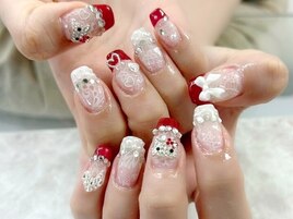 ゴージャスパーツ定額ネイル