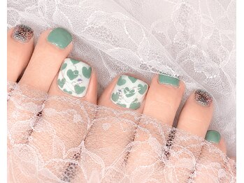 ネイルエイト 新百合ヶ丘(nail8)/フット　ハートデザイン