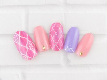 120分☆モロッカン柄ネイル♪