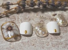 モグネイル(Mogunail)/フット大人フラワーネイル