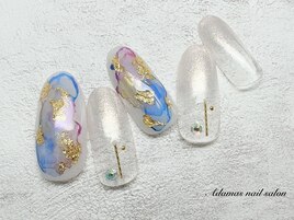 水彩ニュアンスネイル