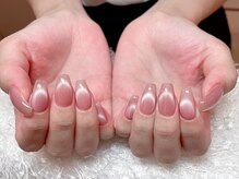 レアネイル 新宿(le'a nail)/マグネットフレンチネイルネイル