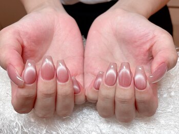 レアネイル 新宿(le'a nail)/マグネットフレンチネイルネイル