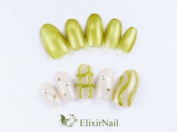 エリクサーネイル 五反田(Elixir Nail)/定額a シンプル/クーポン使用