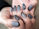 ヒョウ柄ネイル