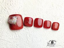 ネイルエイト 新百合ヶ丘(nail8)/サンダルから覗くぷっくりハート