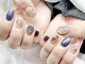モルフォネイル(Morpho nail)/持ち込みデザイン